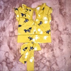 Exhilaration floral crop top